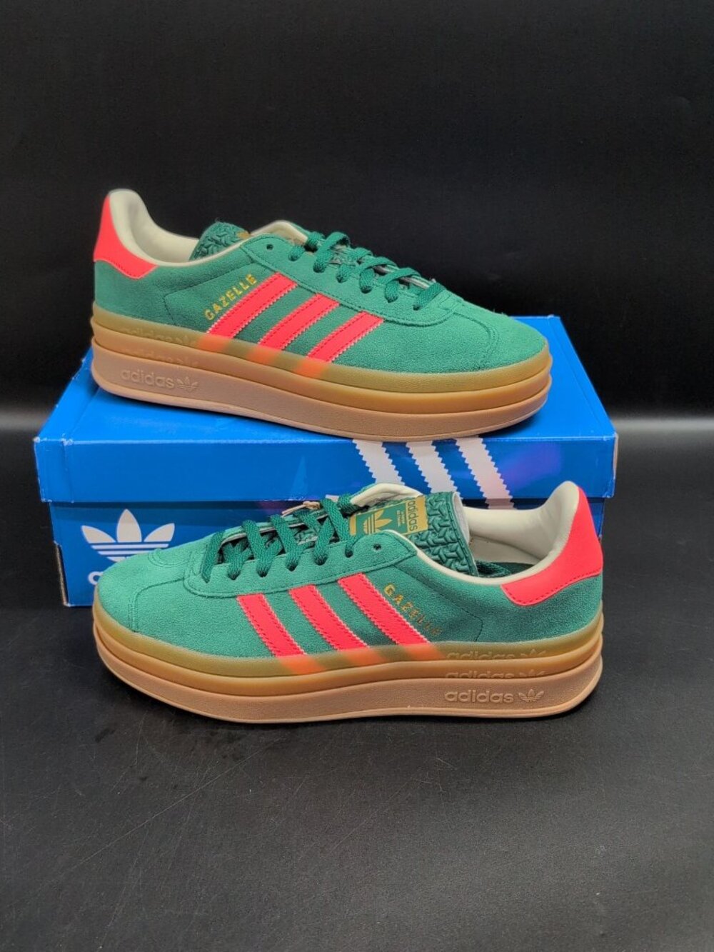 Adidas Originals Gazelle Bold Kids Shoes US 7 Green